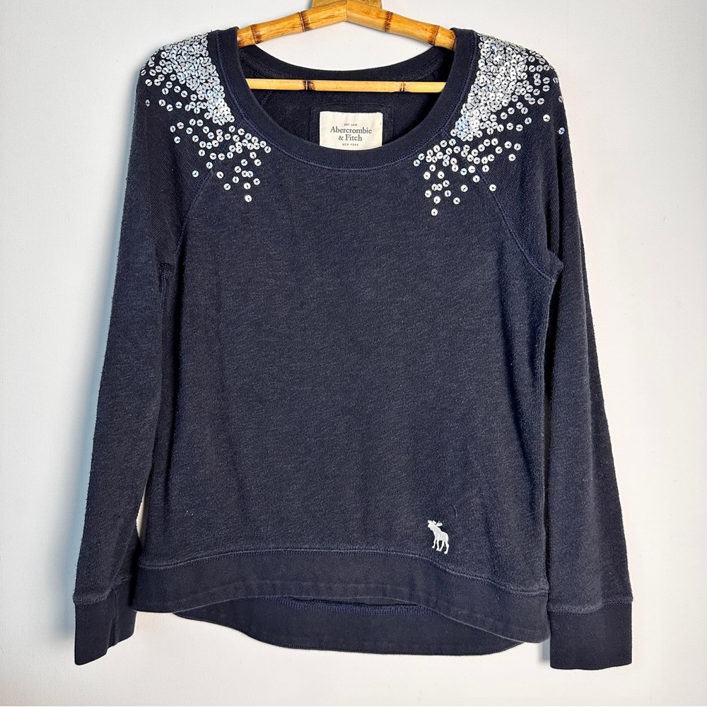 Abercrombie & Fitch Sequined Terry Sweatshirt